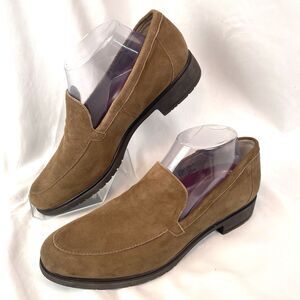 Munro Women's Giselle Loafers Women’s 9.5 N Taupe Suede Leather Slip On